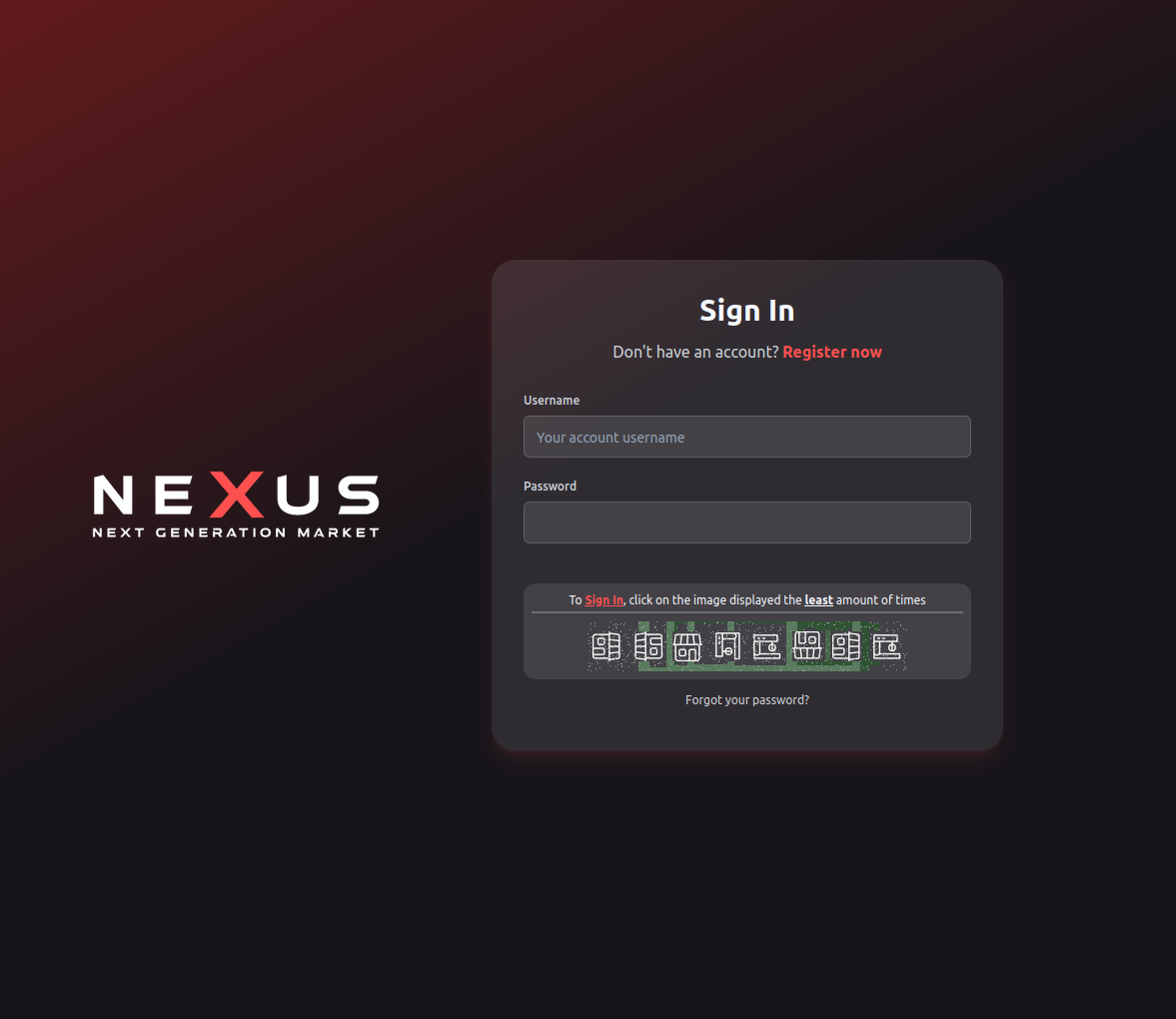Login Screen